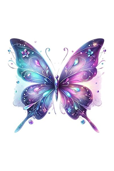 OEM Autocolant decorativ, fluture, multicolor