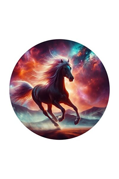 OEM Διακοσμητικό αυτοκόλλητο, Άλογο, Πολύχρωμο