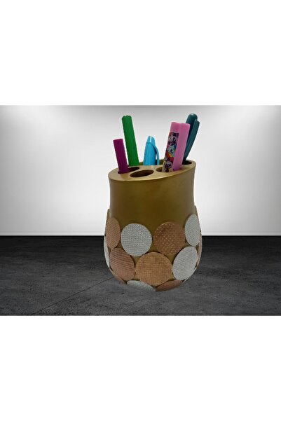 Bosphorus PEN HOLD GOLDEN POINT POLYRESIN OFFICE REAL 9X9X10CM