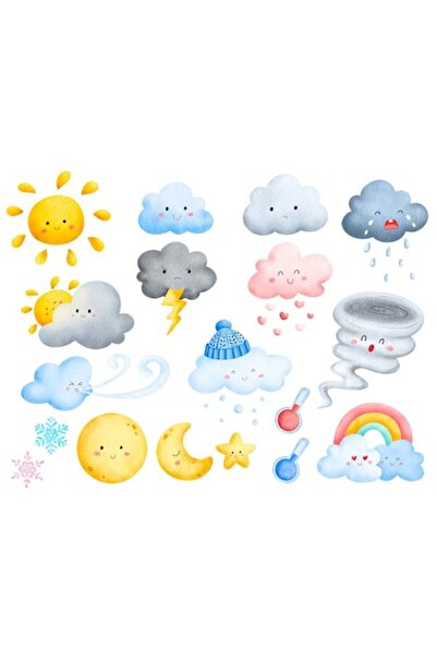OEM Decorative Sticker, Climate Elements and Phenomena