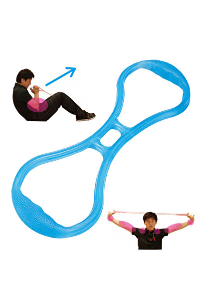 Göğüs Kol El Bilek Çalışma Egzersiz Pilates Direnç Lastiği - Spor - Yoga - Fitness