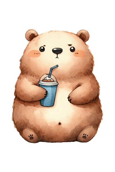 OEM Autocolant decorativ, Ursuleț, Maro