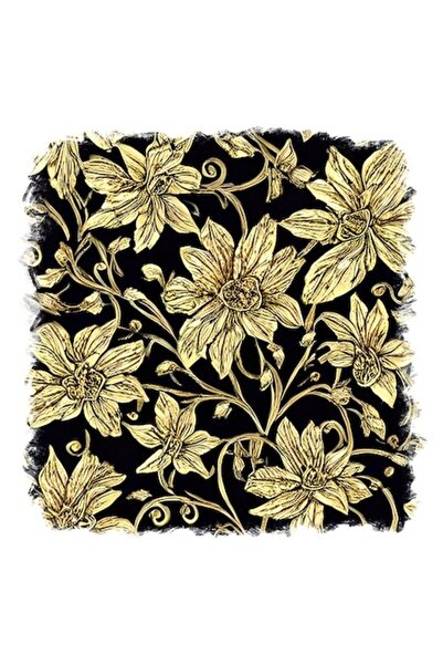 OEM Autocolant decorativ frunze, auriu, 55 cm