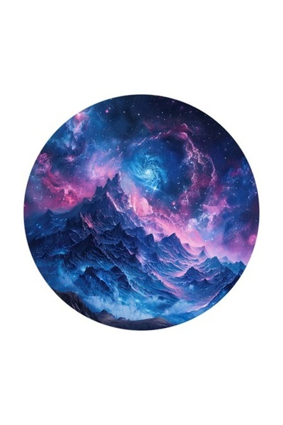 OEM Декоративен стикер, Галактика, Син