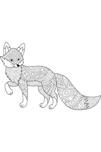 OEM Διακοσμητικό αυτοκόλλητο, Μάνταλα, Αλεπού, Μαύρο, 85 εκ.