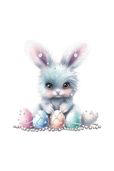 OEM Διακοσμητικό αυτοκόλλητο, Κουνέλι, Πολύχρωμο