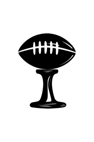 OEM Διακοσμητικό αυτοκόλλητο, Αθλητικό, Ράγκμπι, Μαύρο