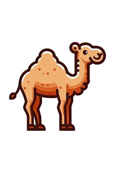 OEM Декоративен стикер, Камила, Жълт