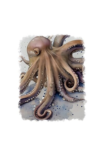 OEM Autocolant decorativ, caracatiță, maro, 70 cm