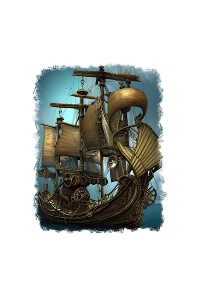 OEM Autocolant decorativ, navă, maro, 70 cm