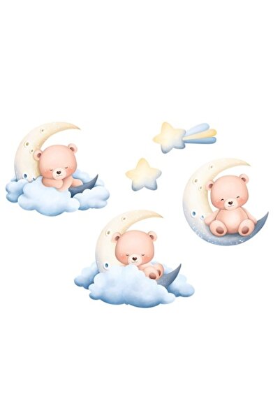 OEM Decorative Sticker, Teddy Bears on Clouds