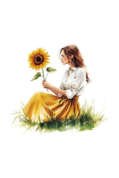 OEM Autocolant decorativ, Iubire florală, Galben