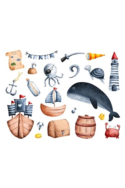 OEM Διακοσμητικό αυτοκόλλητο, αξεσουάρ πειρατών, φάλαινα