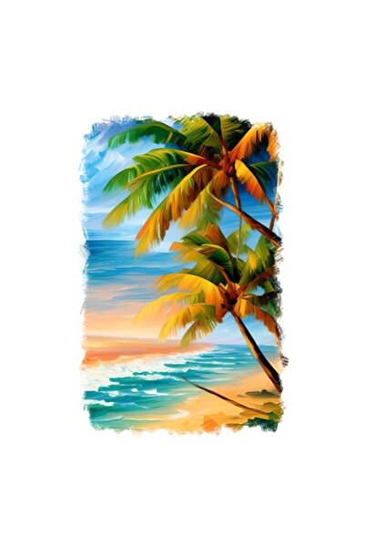 OEM Διακοσμητικό αυτοκόλλητο τροπικής παραλίας