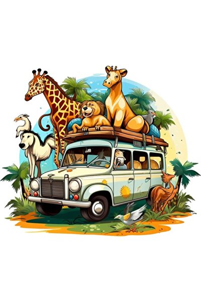 OEM Autocolant decorativ cu animale amuzante