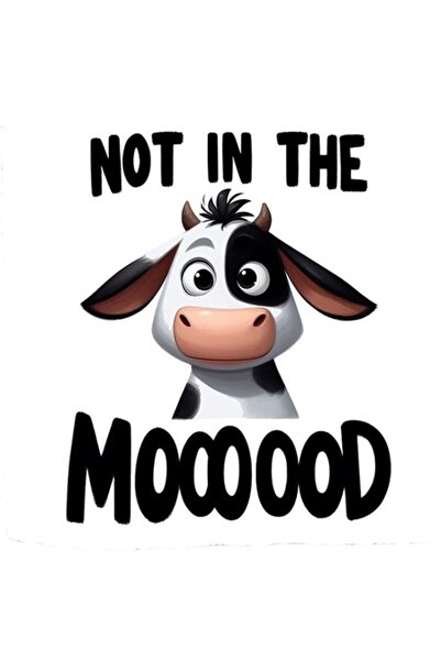 OEM Decorative Sticker, Cow, Black