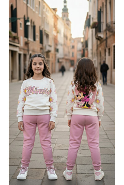 h.kids "Mini Flower" Winter Set - 2 Pieces in Pink and Off-White