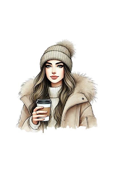 OEM Autocolant decorativ, Dragoste la cafea, multicolor