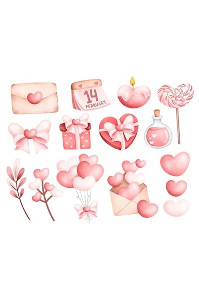 OEM Декоративен стикер, Сърце, Любов