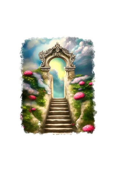 OEM Διακοσμητικό αυτοκόλλητο, Πύλη του Ουρανού, Πράσινο, 70 εκ.