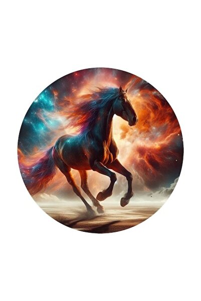 OEM Διακοσμητικό αυτοκόλλητο, Άλογο, Πολύχρωμο