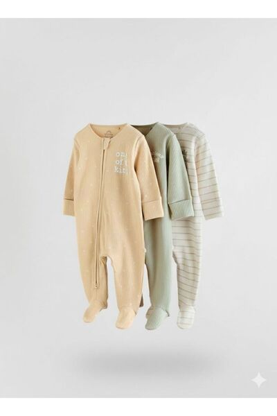 Next Baby 3-Piece Jumpsuit Set of Cotton