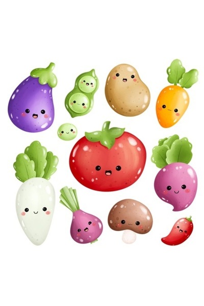 OEM Autocolant decorativ, Legume sănătoase