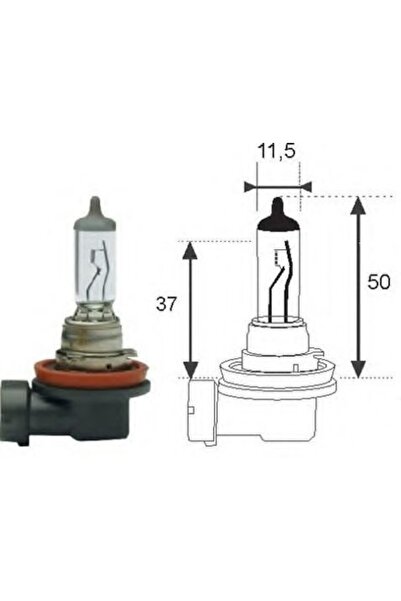 MAGNETI MARELLI Bec far auto cu halogen H8 65/45W 12V