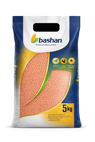Başhan Kırmızı İthal (Kanada) Yaprak Mercimek 5 Kg