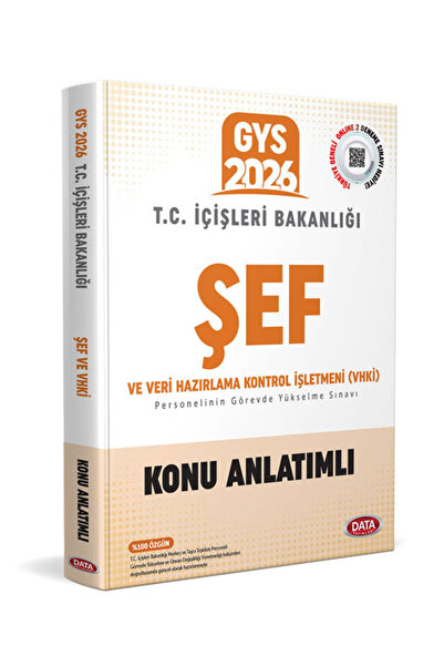 Data Yayınları 2026 GYS İçişleri Bakanlığı ŞEF Şeflik ve VHKİ Personelinin Gö...