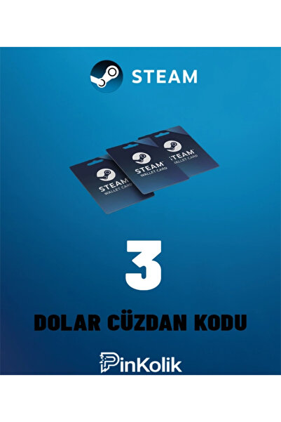 Steam 3 USD Cüzdan Kodu