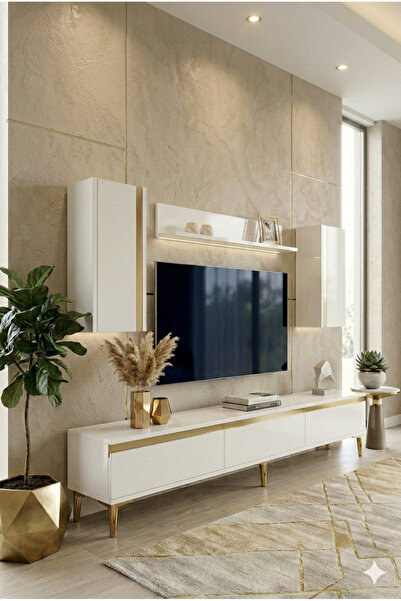 YUMEDİ DESİGN TVR1898 - CHERRY TV ÜNİTESİ TAKIMI 180CM