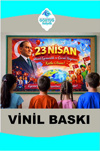 Göktuğ Hediyelik 23 Nisan Okul Afiş 100x70CM