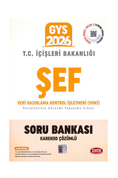 Data Yayınları 2026 GYS İçişleri Bakanlığı ŞEF Şeflik Veri Hazırlama Kontrol ...