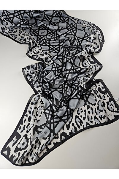 Shiva Scarfs Leopard Printed Pcs Vual Silk Shawl Accessory Foulard Silk Scarf...