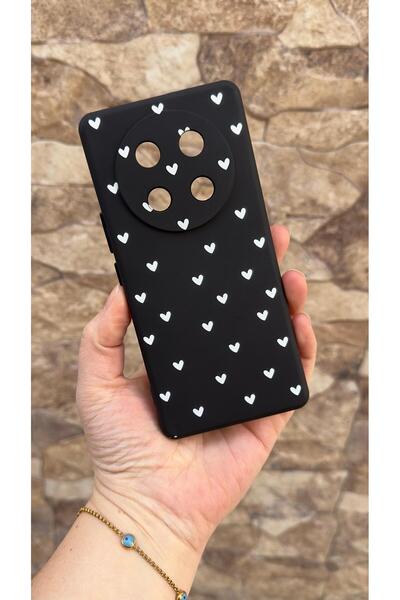 Vip Case Honor Magic 7 Lite 5g Compatible Mini White Heart Patterned Silicone...