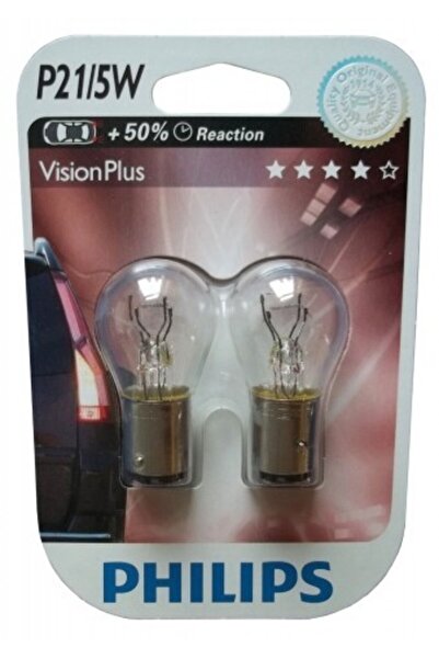 Philips Set de 2 becuri auto cu halogen VisionPlus P21/5W 21/5W 12V 12499VPB2