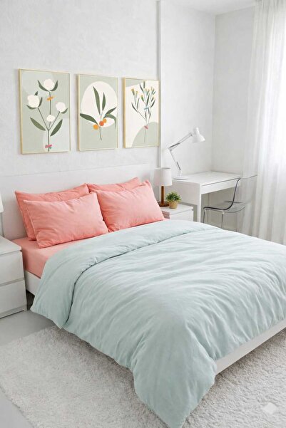 vanillasoft Set de lenjerie de pat Vanilla Double Mint - Somon