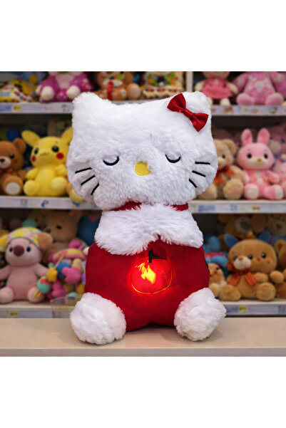 NB market Hellokitty peluş oyuncak uyku arkadaşı hello kitty nefes alan müzikli