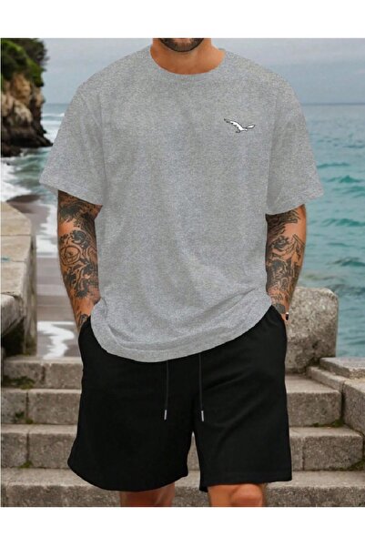 PENTHİLUS Men's T-Shirt and Shorts Set - Men's Oversized Two-Piece Set