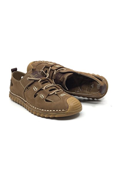 Luis Figo %100 Leather Orthopedic Men's Summer Comfortable Daily Sandals Sand...