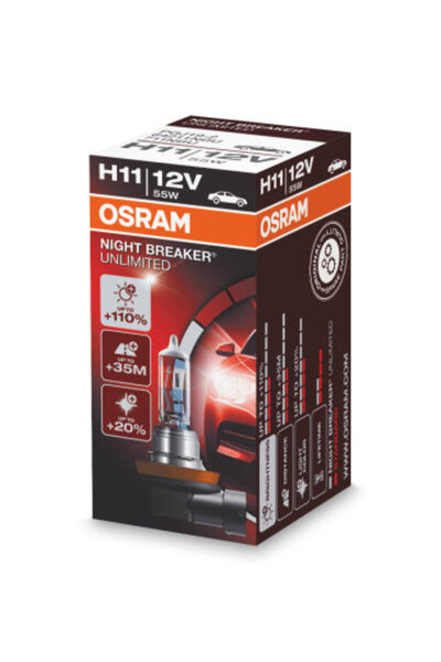 Osram Bec auto cu halogen H11 12V 55W, argintiu, Night Breaker