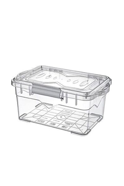 Borox حاوية تخزين بلاستيكية بغطاء قابل للقفل شفاف 3LT