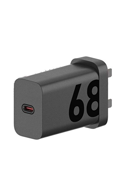 Motorola شاحن حائط، 68 واط، محول شحن سريع - أسود