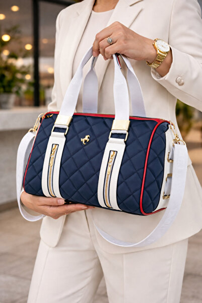 POLO BAG Miami Polo Women's Sand 4-Compartment Adjustable Long Strap Handbag ...