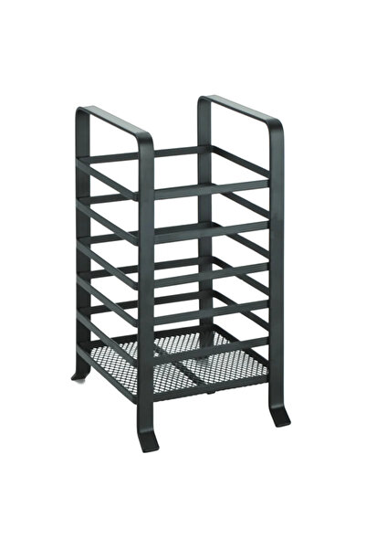 OEM Βάση μαχαιροπίρουνων, μεταλλική, 10,5 x 9,5 x 17,5 εκατοστά, βάση, μαύρο