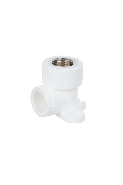 OEM PPR pipe elbow, 90 degrees, internal thread, with wall mount, Ø 20 mm x 1...