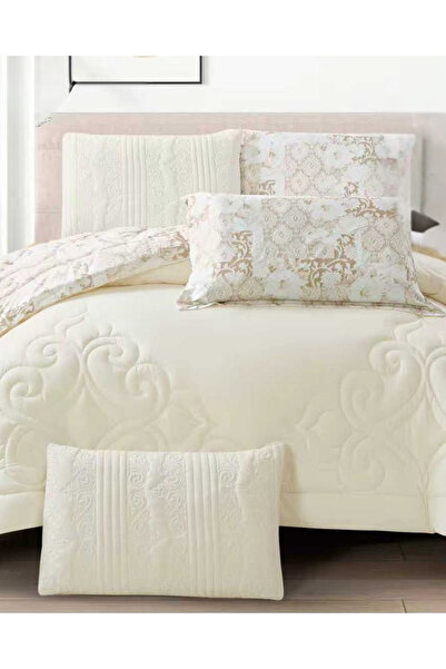 genric 6Pc Reversible Comforter Set 240x260cm Comforter with 2 Pillowshams 2 ...