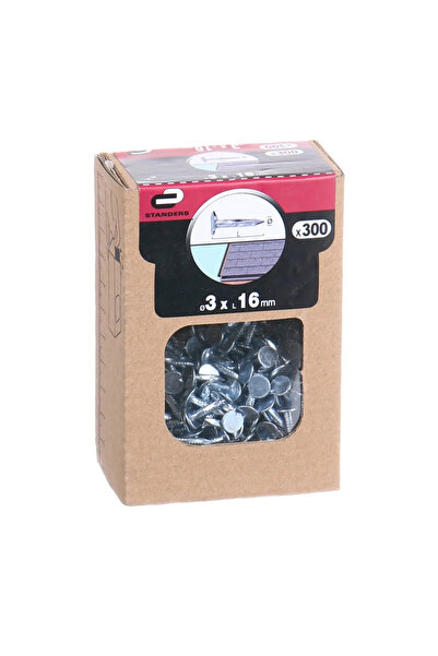 STANDERS Cuie lemn, cap lat, 3 x 16 mm (set 300 buc)