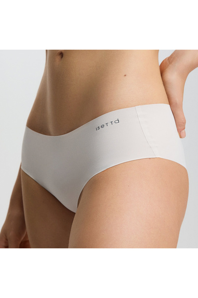 3'lü High Waisted Brief Kadın Dikişsiz Lazer Kesim Premium Külot, Ağ Bölümü Pamuk-Bambu